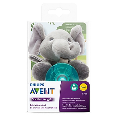 Philips Avent Soothie Snuggle Elephant Pacifier. View a larger version of this product image.