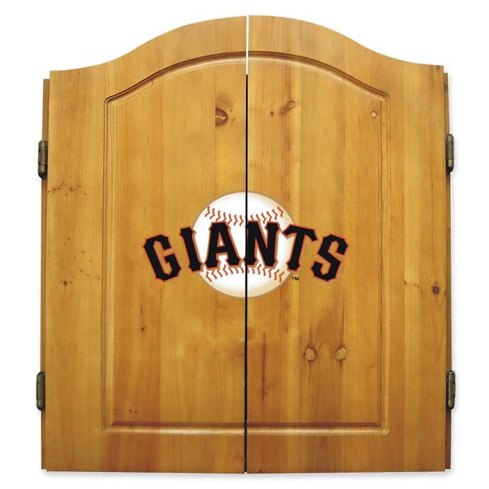 Mlb San Francisco Giants Dartboard And Cabinet Set Bed Bath Beyond