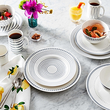 kate spade new york Charlotte Street&trade; West Dinnerware Collection in Slate. View a larger version of this product image.