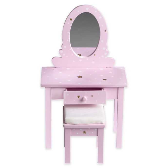 Olivia S Little World 18 Inch Doll Vanity Set With Stool In Purple Star Bed Bath Beyond