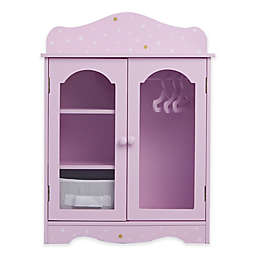Olivia's Little World Twinkle Stars Princess 18-Inch Doll Fancy Closet in Purple
