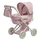 Alternate image 0 for Olivia&#39;s Little World Polka Dots Princess Baby Doll Stroller in Pink/Grey