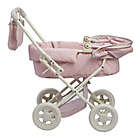 Alternate image 3 for Olivia&#39;s Little World Polka Dots Princess Baby Doll Stroller in Pink/Grey