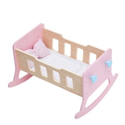 baby doll and cradle