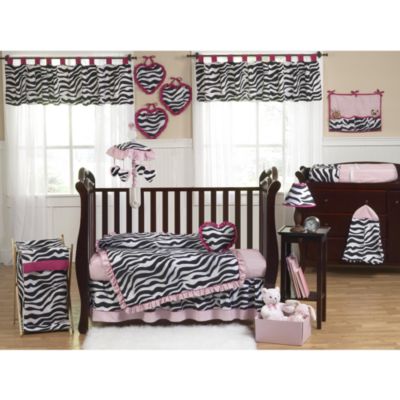 Sweet Jojo Designs Funky Zebra Crib Bedding Collection in ...
