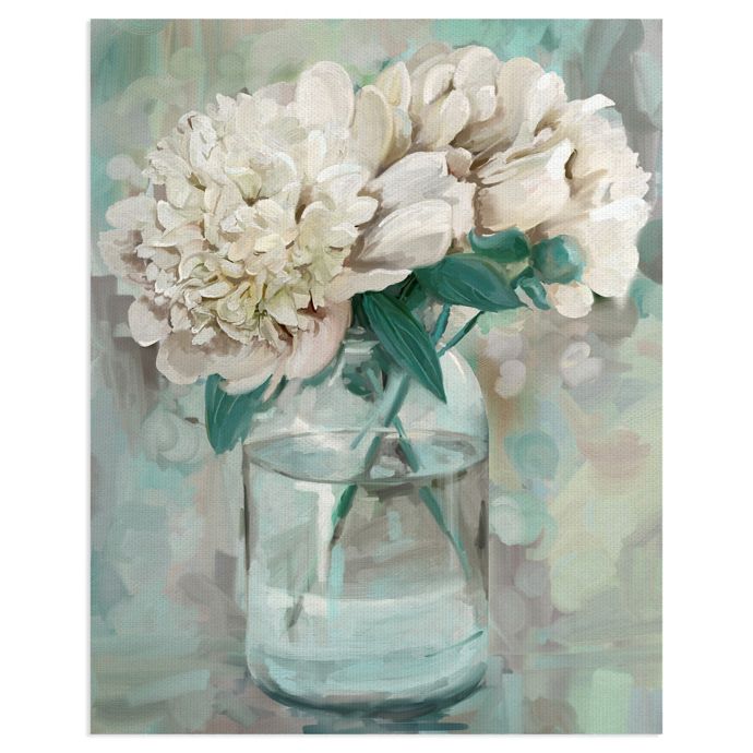 Masterpiece Art Gallery Farmhouse Peonies Ii Canvas Wall Art Bed Bath Beyond