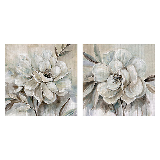 Alternate image 1 for Masterpiece Art Gallery 2-Piece Neutral Bloom I & II Square Canvas Wall Art