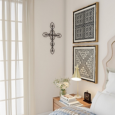 15.5-Inch x 23.3-Inch Metal Cross Wall Art. View a larger version of this product image.