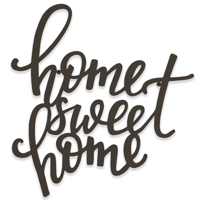 Home Sweet Home 3d Metal Word Wall Art Bed Bath Beyond