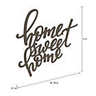 Alternate image 1 for Home Sweet Home 3D Metal Word 19.75-Inch x 21-Inch Wall Art