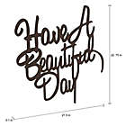 Alternate image 1 for Have a Beautiful Day 3D Metal Word 21.5-Inch x 22.75-Inch Wall Art