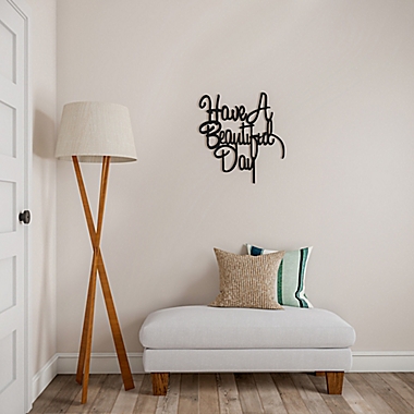 Have a Beautiful Day 3D Metal Word 21.5-Inch x 22.75-Inch Wall Art. View a larger version of this product image.