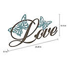 Alternate image 1 for Love 3D Metal Word 23.25-Inch x 13.5-Inch Wall Art