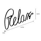 Alternate image 1 for Relax 3D Metal Word 12.75-Inch x 6.25-Inch Wall Art