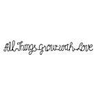 Alternate image 0 for 35.25-Inch x 5-Inch &quot;All Things Grow With Love&quot; Iron Wall Art