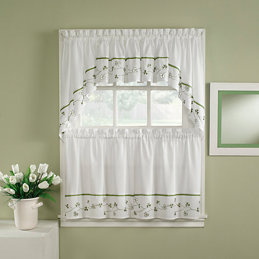 Alternate image 1 for Clover Window Curtain Tiers