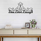 Alternate image 3 for 35-Inch x 15.75-Inch &quot;Live Love Laugh&quot; Iron Wall Art