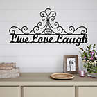 Alternate image 4 for 35-Inch x 15.75-Inch &quot;Live Love Laugh&quot; Iron Wall Art