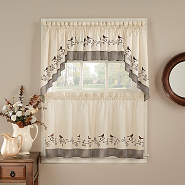 Birds Window Curtain Swag Valance. View a larger version of this product image.