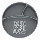 Alternate image 0 for Bella Tunno&trade; &quot;Baby Got Snacks&quot; Silicone Wonder Plate in Grey