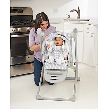 Primo&reg; 2-in-1 Smart Voyager Swing and High Chair in Grey. View a larger version of this product image.