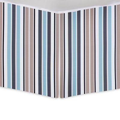 striped crib skirt