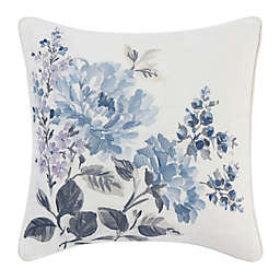 Laura Ashley® Chloe Floral Embroidered Square Throw Pillow