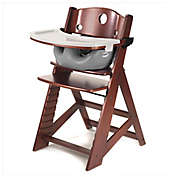 Keekaroo&reg; Height Right&trade; High Chair Mahogany with Infant Insert and Tray