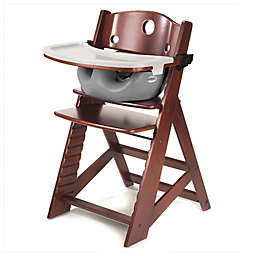Keekaroo® Height Right™ High Chair Mahogany with Infant Insert and Tray