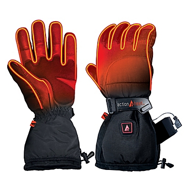 ActionHeat&trade; Women&#39;s Medium 5V Battery Heated Snow Gloves in Black. View a larger version of this product image.