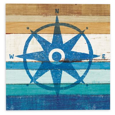 Beachscape IV Compass Canvas Wall Art | Bed Bath & Beyond