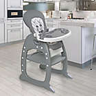 Alternate image 1 for Badge Basket Envee II Baby High Chair in Grey/Chevron