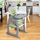 Alternate image 1 for Badge Basket Envee II Baby High Chair in Grey/Green