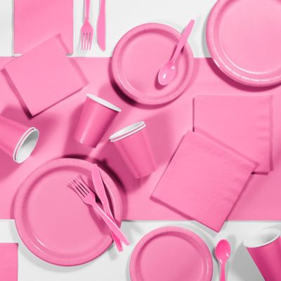Creative Converting 245-Piece Party Supplies Kit in Candy Pink