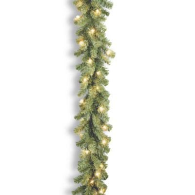 National Tree Company 9-Foot Kincaid Spruce Pre-Lit Garland with Clear Lights