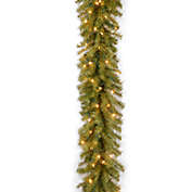 National Tree Company 9-Foot 12-Inch Pre-Lit Norwood Fir Garland with Clear Lights
