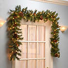 Alternate image 1 for National Tree Company 9-Foot Pine Cone Pre-Lit Garland with Clear Lights