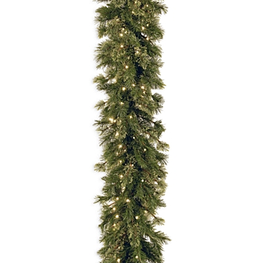 National Tree Company 9-Foot Wispy Willow Garland Pre-Lit with 50 Clear Lights. View a larger version of this product image.
