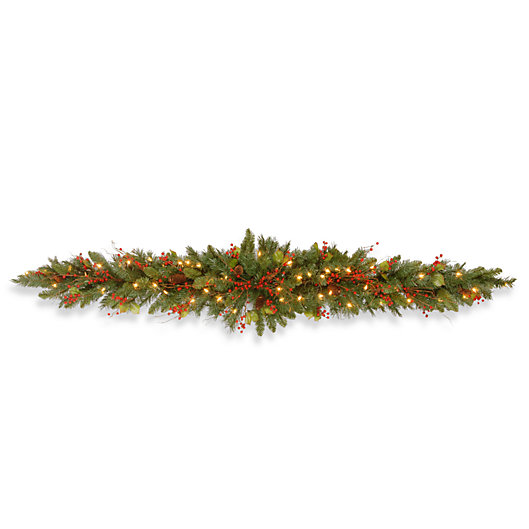 Alternate image 1 for National Tree Company 6-Foot Classical Collection Mantel Swag Pre-Lit with Clear Lights