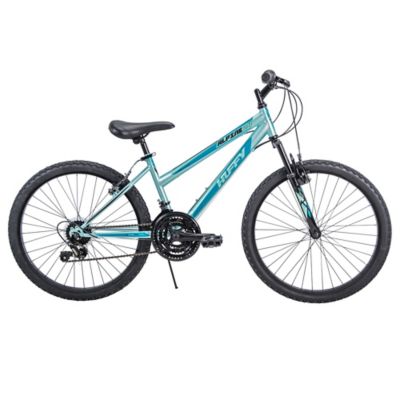blue huffy mountain bike