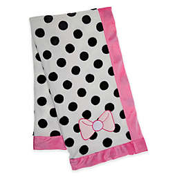 Baby Lounge Polka Dotted Embroidered Swaddle Blanket