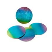 Thirstystone&reg; Round Stainless Steel Coasters in Rainbow (Set of 4)