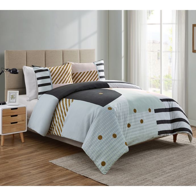 Vcny Home Rizo Duvet Cover Set Bed Bath Beyond