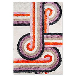 Novogratz Collection Turnstyle 7&#39;6 x 9&#39;6 Hand-Tufted Area Rug in Lavender