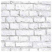 RoomMates&reg; Brick Peel &amp; Stick Wallpaper in White