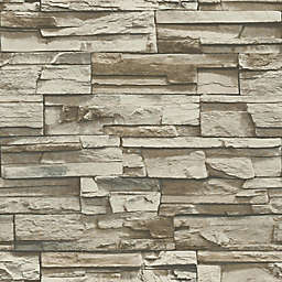 RoomMates® Stacked Stone Peel and Stick Vinyl Wallpaper