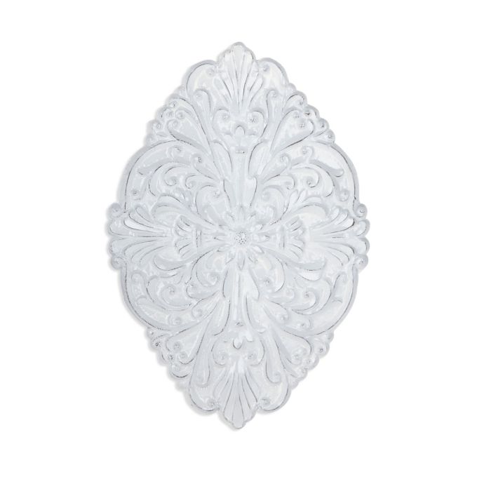 Ornate Metal Scroll Wall Art in White | Bed Bath & Beyond