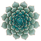 Alternate image 0 for Ridge Road D&eacute;cor Floral &amp; Botanical 23-Inch Square Metal Wall Art in Teal