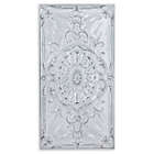 Alternate image 0 for Ridge Road D&eacute;cor 19-Inch x 37-Inch Traditional Floral and Scroll Wall Art in White