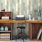 Alternate image 2 for RoomMates&reg; Weathered Wooden Planks Peel &amp; Stick Wallpaper in Blue
